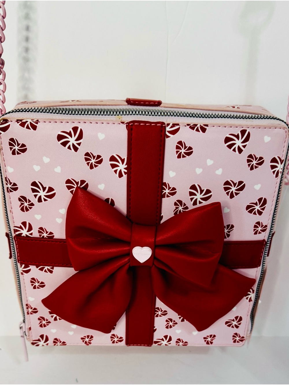 Betsey Johnson Holiday Purse AS IS Got Acetone on it and Caused Discoloration